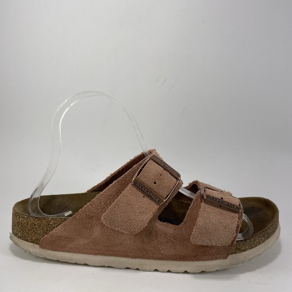 Birkenstock Arizona Slide Sandals Womens Size 39 US 8-8.5 Narrow Pink Clay